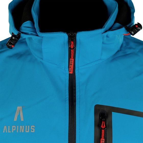 Alpinus City Herre Stenshuvud Soft-shell jakke - Blå