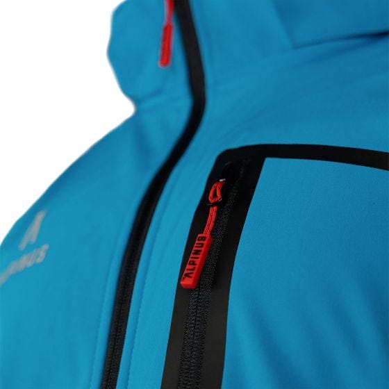 Alpinus City Herre Stenshuvud Soft-shell jakke - Blå