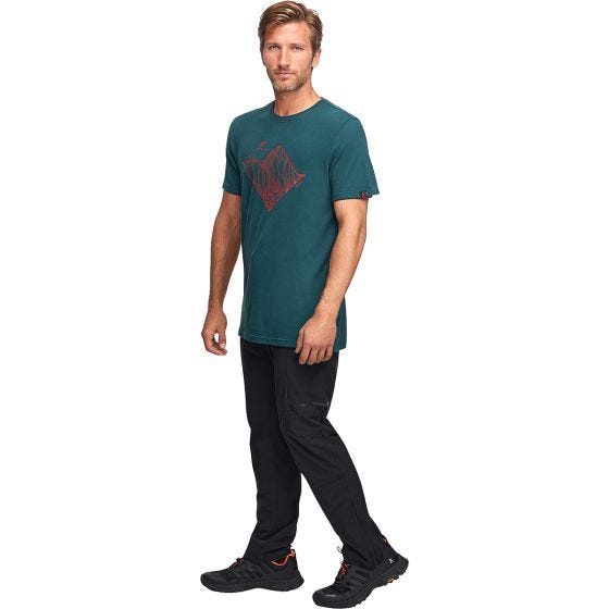 Alpinus Tactical Skilbrum T-shirt - Grøn