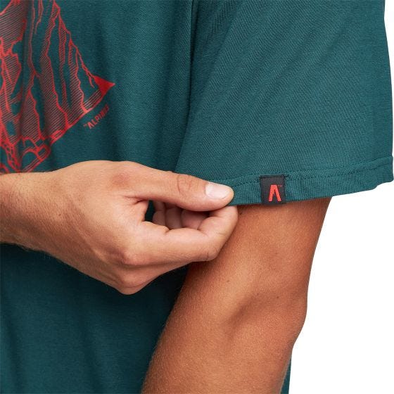 Alpinus Tactical Skilbrum T-shirt - Grøn