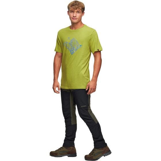 Alpinus Tactical Skilbrum T-shirt - Olivenfarvet