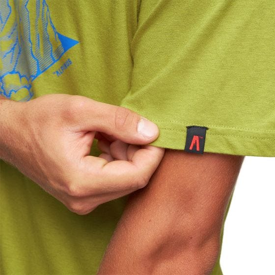Alpinus Tactical Skilbrum T-shirt - Olivenfarvet
