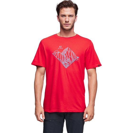 Alpinus Tactical Skilbrum T-shirt - Rød