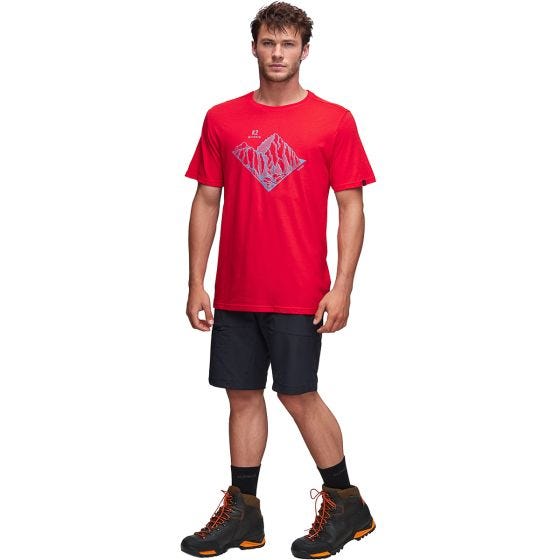 Alpinus Tactical Skilbrum T-shirt - Rød