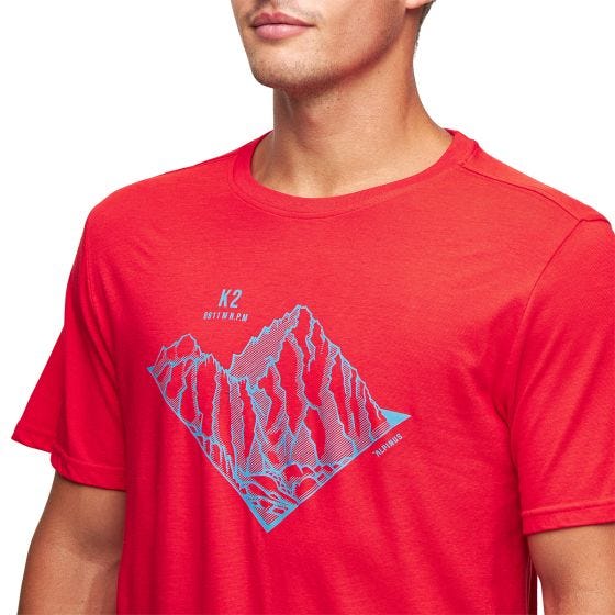 Alpinus Tactical Skilbrum T-shirt - Rød