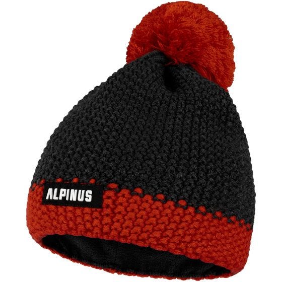 Alpinus Tactical Mutenia Vinterhat - Black-Red