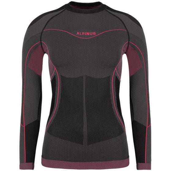 Alpinus Outdoor Dam Mora Undertøjssæt - Graphite Pink