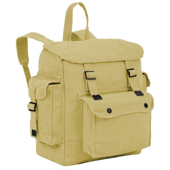 Highlander Stor Web-rygsæk med Lommer - Beige