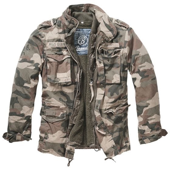 Brandit M-65 Giant Jakke - Light Woodland