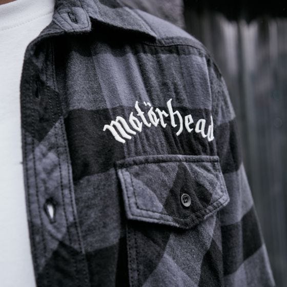 Brandit Motörhead Ternetskjorte - Sort/Grå