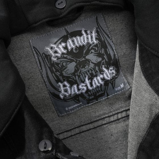 Brandit Motörhead Cradock Denimjakke - Sort