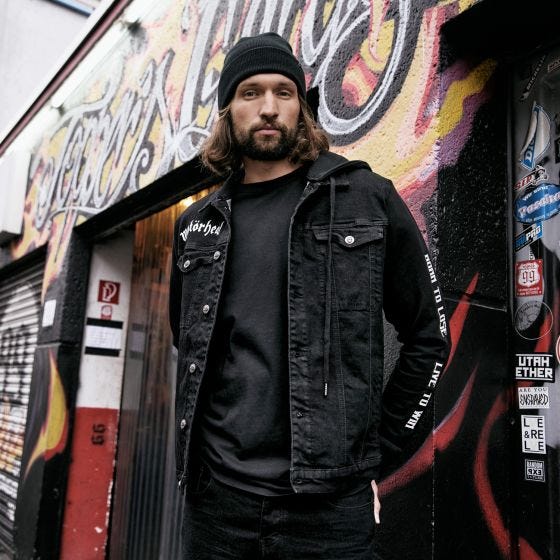 Brandit Motörhead Cradock Denimjakke - Sort