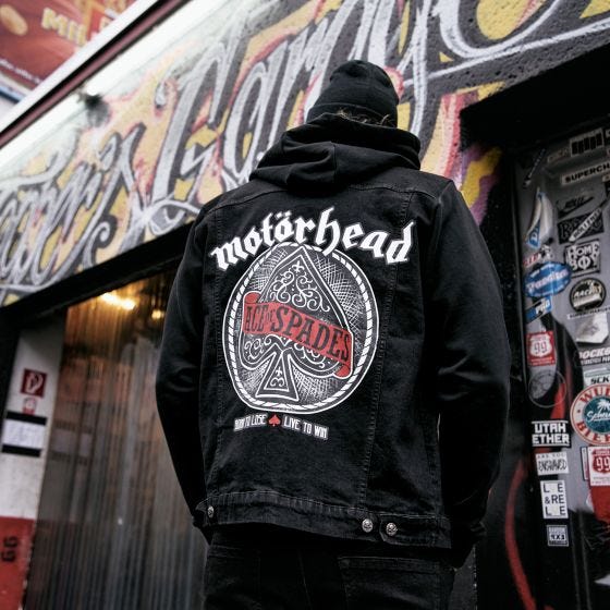Brandit Motörhead Cradock Denimjakke - Sort