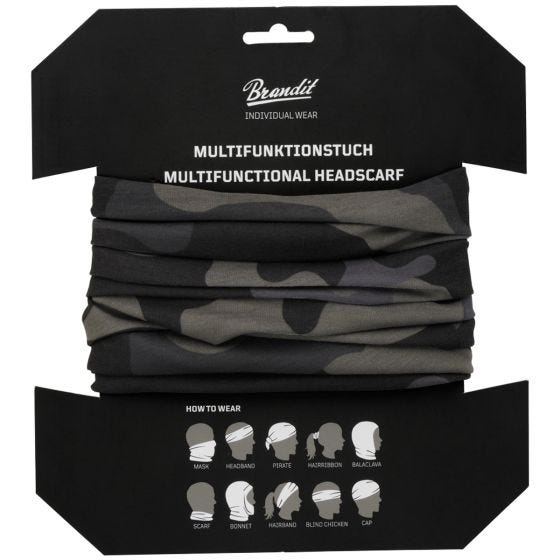 Brandit Multifunctional Halsedisse - Dark Camo