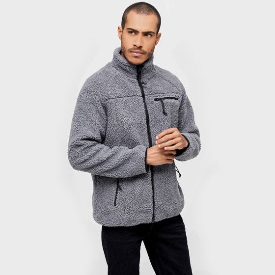 Brandit Teddyfleece Jakke - Antracit