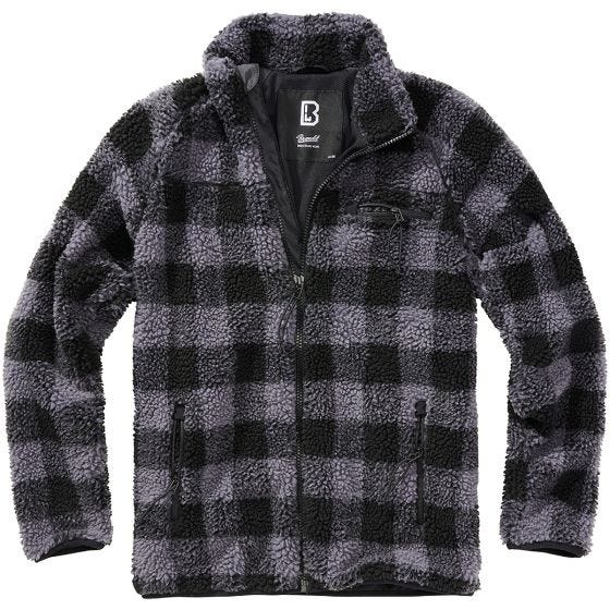 Brandit Teddyfleece Jakke - Sort/Grå