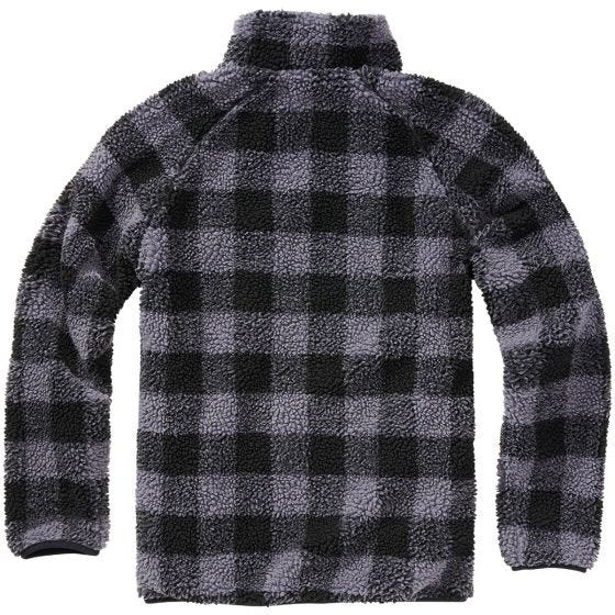 Brandit Teddyfleece Troyer Jakke - Sort/Grå