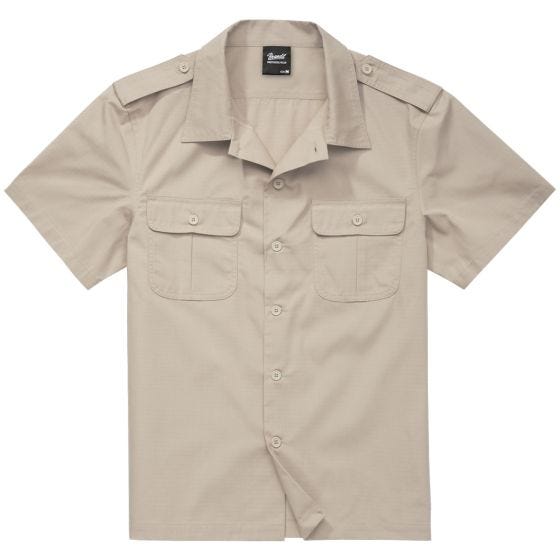 Brandit US Ripstop Kortærmet skjorte - Beige