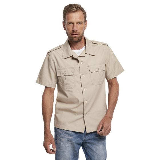 Brandit US Ripstop Kortærmet skjorte - Beige