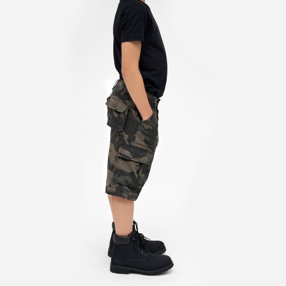 Brandit Kinderen BDU Shorts - Dark Camo