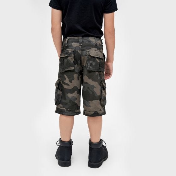 Brandit Kinderen BDU Shorts - Dark Camo