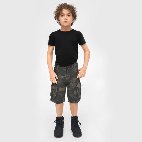 Brandit Kinderen BDU Shorts - Dark Camo