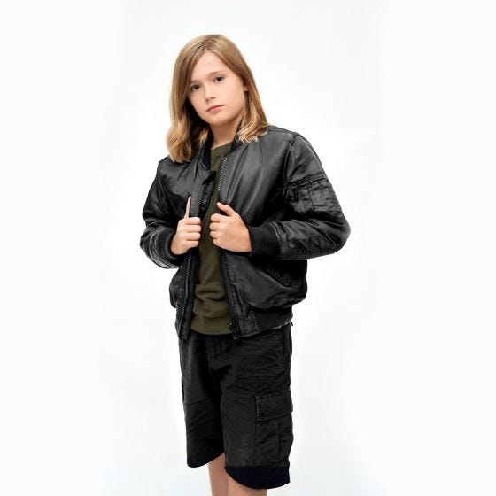 Brandit Kinderen MA1 Jakke - Sort