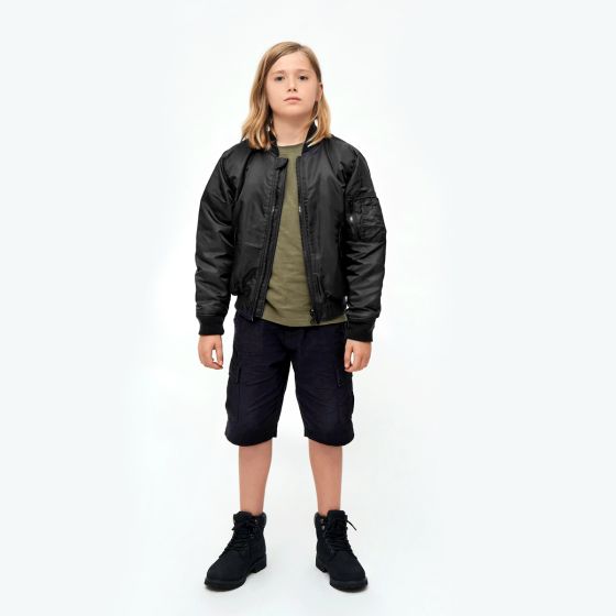 Brandit Kinderen MA1 Jakke - Sort