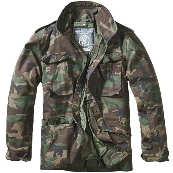 Brandit M-65 Classic Jakke - Woodland