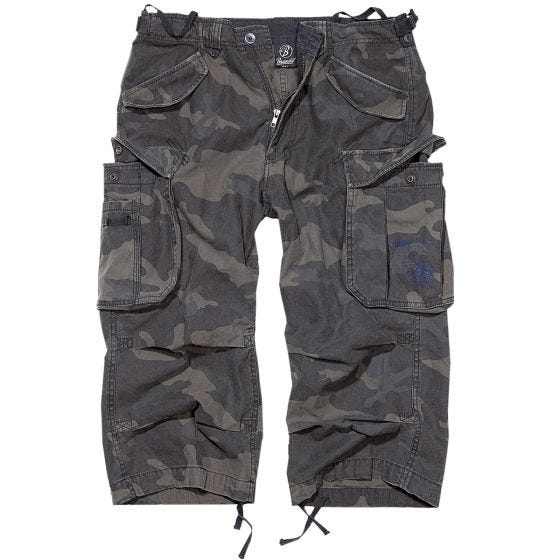 Brandit Industry Vintage 3/4 Shorts - Dark Camo