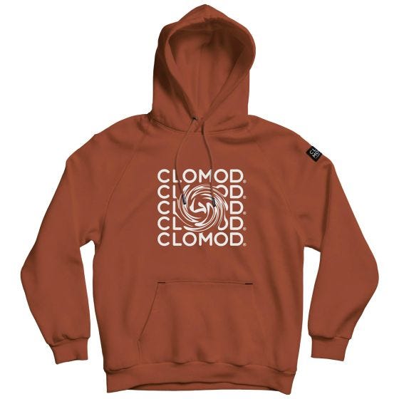 CLOMOD "Twirl" Hættetrøje - Maroon Red