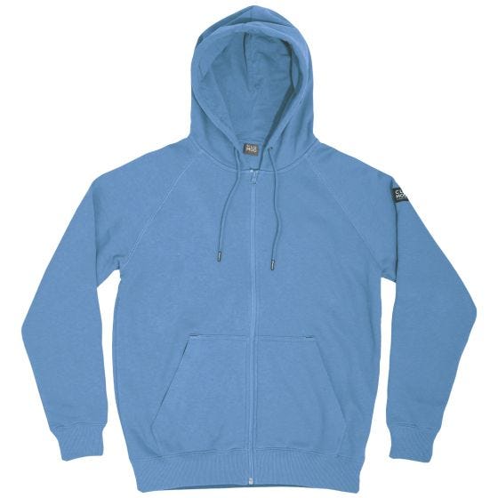 CLOMOD "Blank" Sweater med fuld lynlås - Dawn Blue