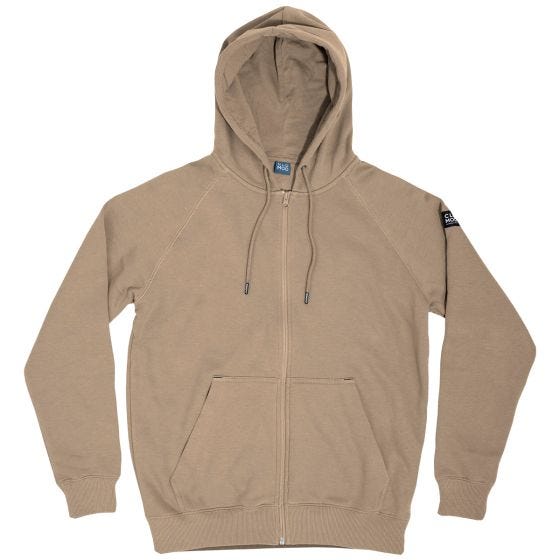 CLOMOD "Blank" Sweater med fuld lynlås - Tan Brown