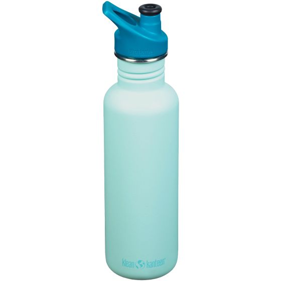 Klean Kanteen Classic Sport Cap Flaske 800 ml - Blue Tint