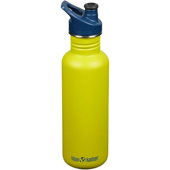Klean Kanteen Classic Sport Cap Flaske 800 ml - Green Apple