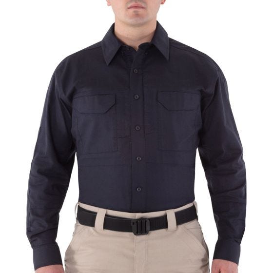 First Tactical V2 Tactical Langærmet Skjorte Til Mænd - Midnight Navy