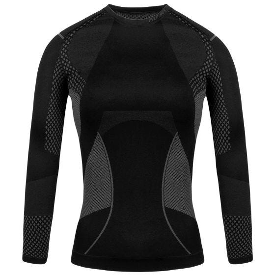 Alpinus Active Longsleeve Top til baselag - Sort/Grey