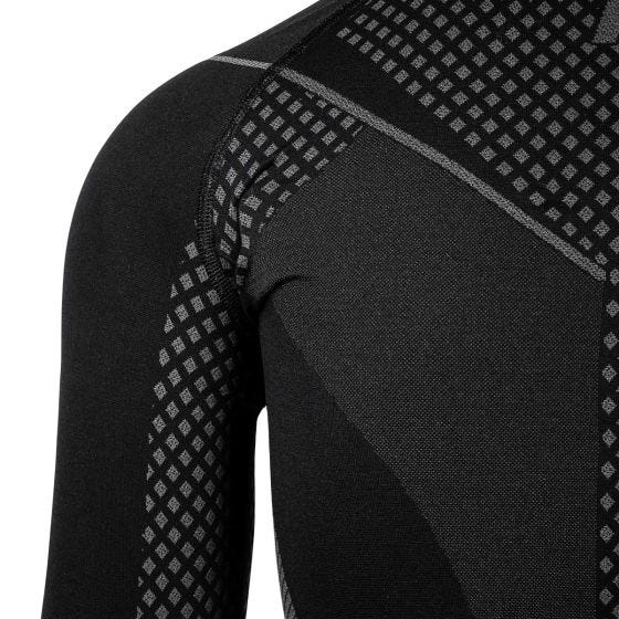 Alpinus Active Longsleeve Top til baselag - Sort/Grey