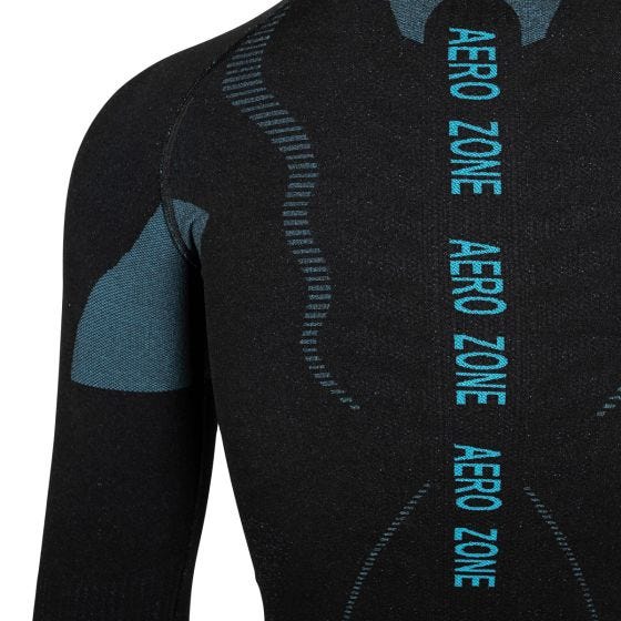 Alpinus Active Longsleeve Top til baselag - Sort/Blå