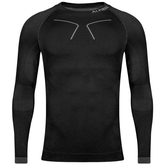 Alpinus Tactical Top til baselag - Sort/Grå