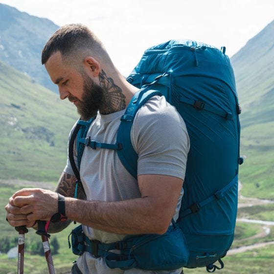 Highlander Mænd Ben Nevis Rygsæk 65 L - Petrol
