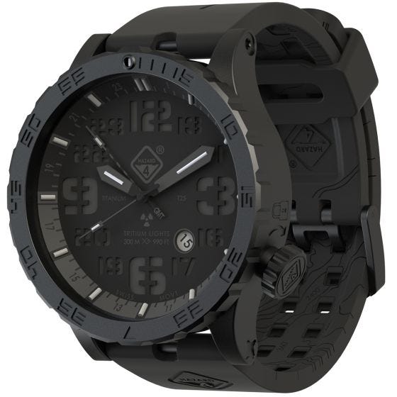 Hazard 4 Heavy Water Diver Titanium Tritium-ur - Blackout Sort GMT Blå/Rød