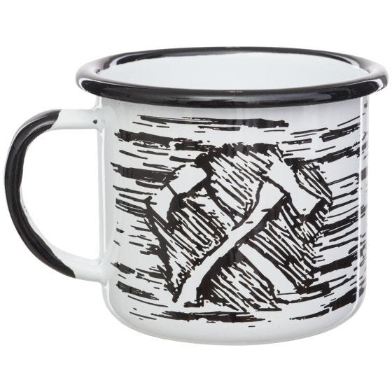 Helikon Axe Enamel Krus 350 ml - Hvid