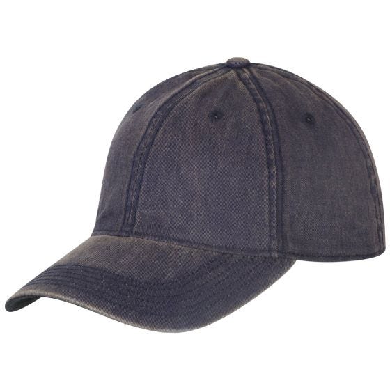 Helikon Plain Kasket med trykknap - Dirty Washed Navy