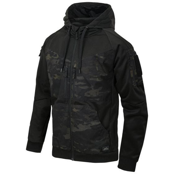Helikon Rogue Hættetrøje med fuld lynlås - Sort/MultiCam Black