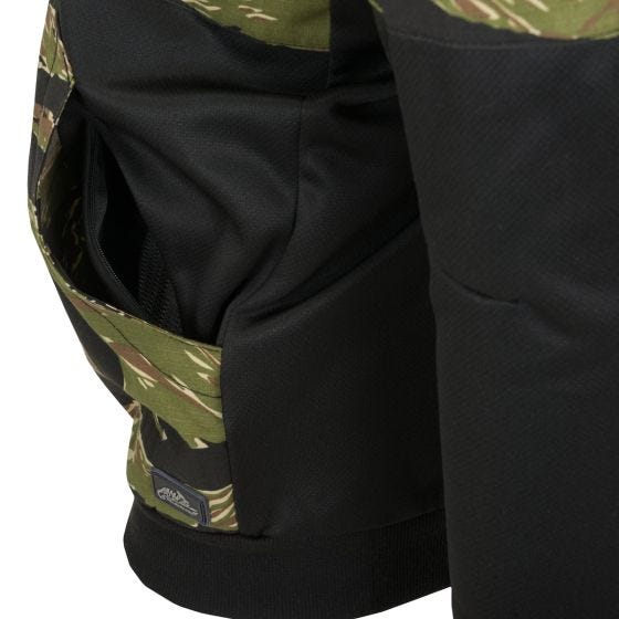 Helikon Rogue Hættetrøje med fuld lynlås - Sort/Tiger Stripe
