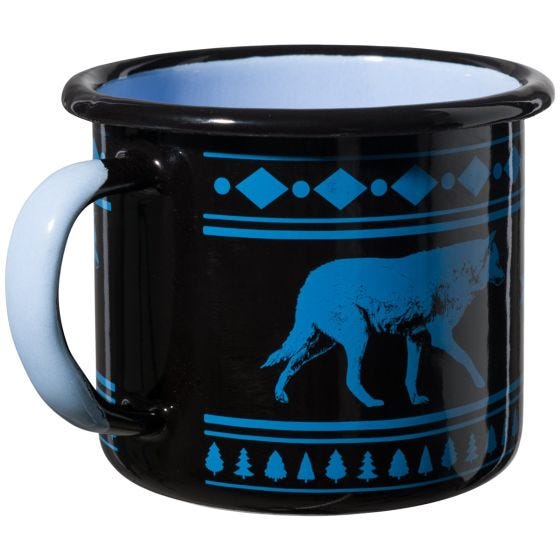Helikon Wolf Enamel Krus 350 ml - Sort