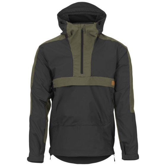 Helikon Woodsman Anorakjakke - Sort/Taiga Green