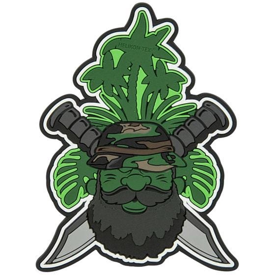 Helikon Beardman Patrol Mærke - Olivengrøn