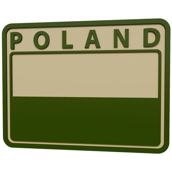 Helikon Polish Subdued Flaglap med Polen-print Sæt med 2 Khaki